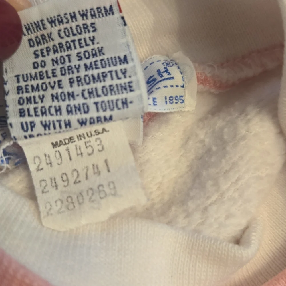 Vintage 1990s OshKosh B'gosh Pastel Pink White Elephant Sweatshirt
